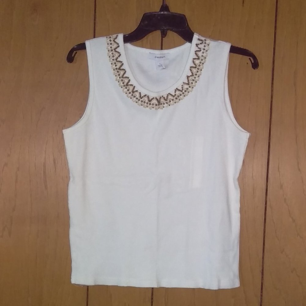 Size L Dressbarn Tank Top - White